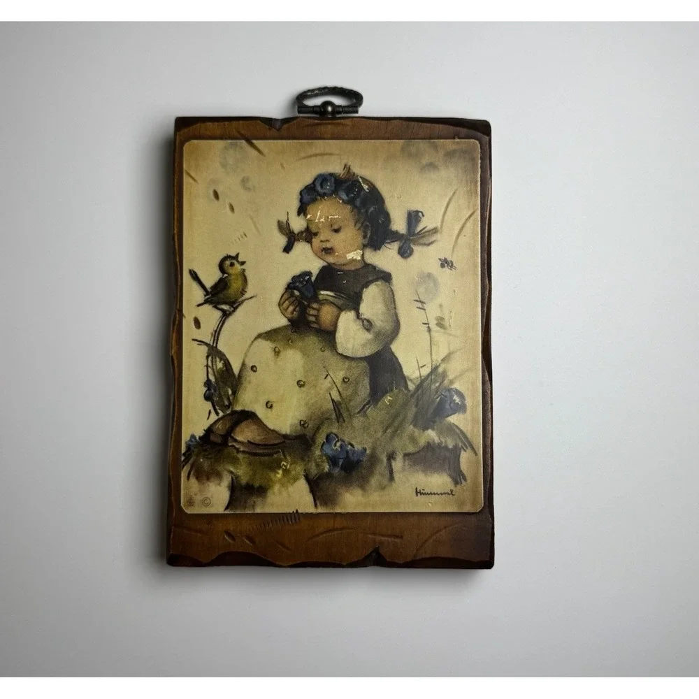 Hummel Wooden Wall Plaques‎ Set of 2 Vintage